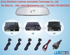 parking sensor system with rear view mirror