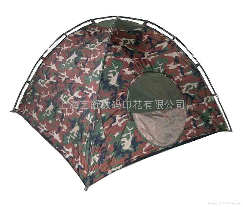 上海帆布布料帐篷加工数码印花