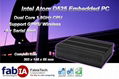 Fanless Industrial Computer Compact PC Atom D525 Box PC 1