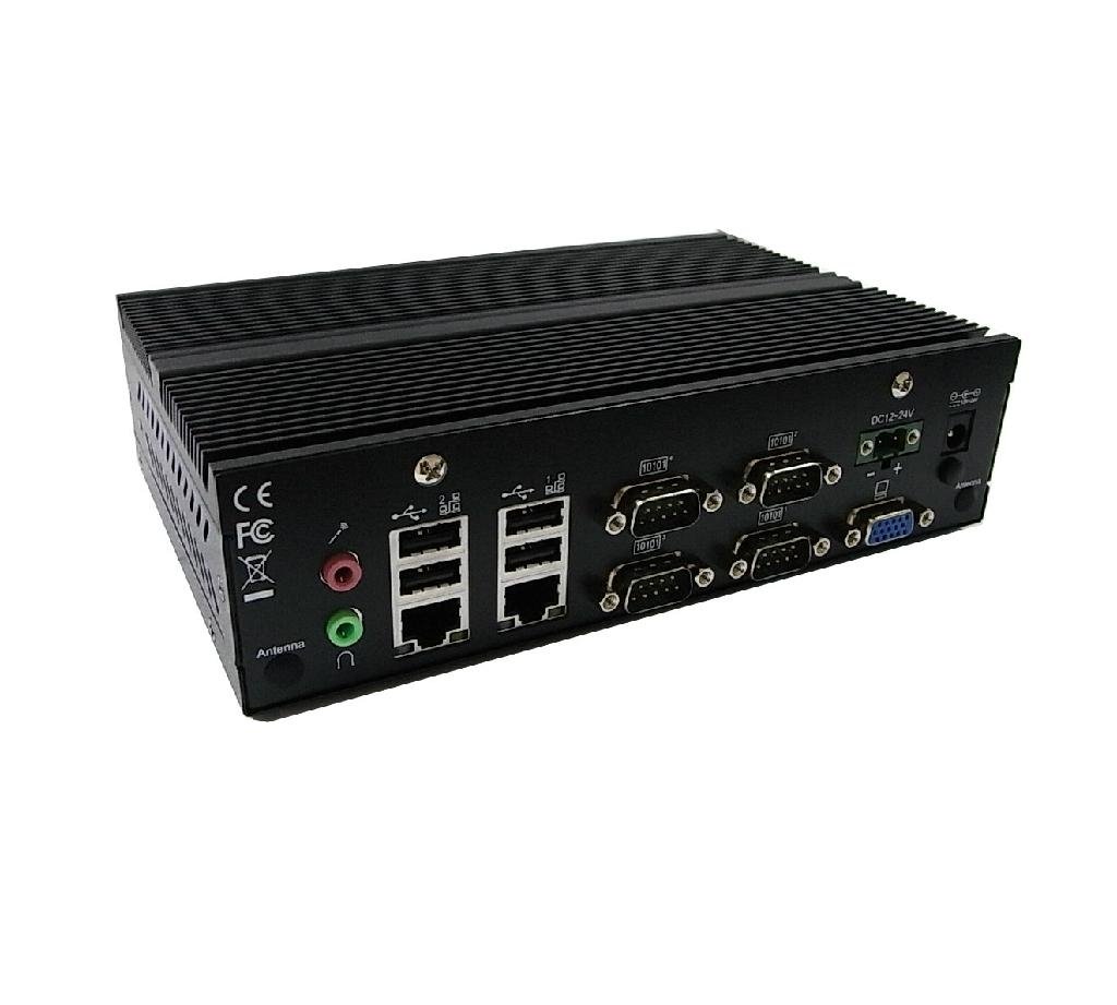 Fanless Industrial PC Embedded Computer Atom D425 4