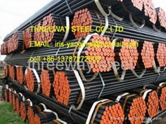 black ERW steel pipe for water, gas, oil