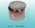 round tin box