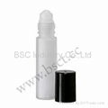 10ml frosted clear glass roll on bottle