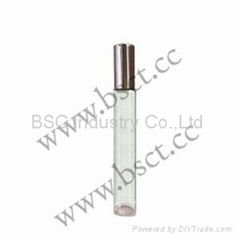 10ml tubular roll on glass bottle with silver cap