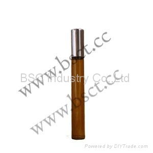 10ml tubular roll on glass bottle with silver cap  2