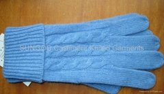Pure cashmere gloves