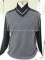 Men's cashmere V-neck sweater 1