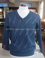 Men's cashmere V-neck sweater 3