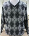 Men's cashmere V-neck sweater 2