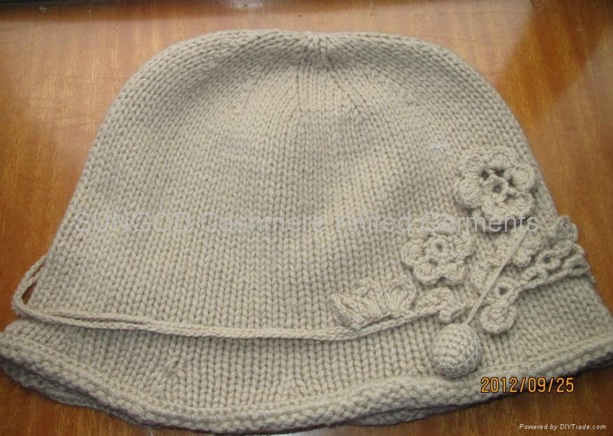 羊絨針織帽子 2