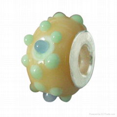 pandora style glass bead