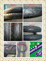 Motorcycle tyre and tube