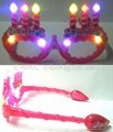 Brithday sunglasses/party sunglasses/led flash light sunglasses 2