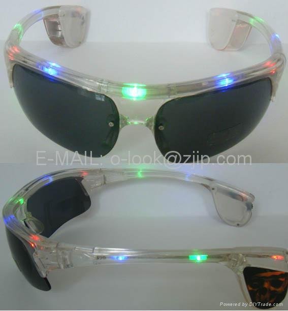 LED Flashing light sunglasses 5