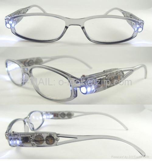 LED Light with reading glasses/nighttime readers 3