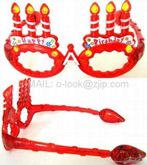 Brithday sunglasses/party sunglasses/led flash light sunglasses