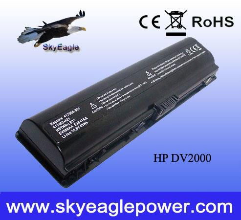 replacement laptop battery for HP DV2000