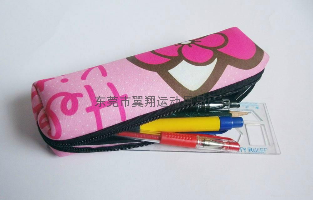 neoprene pencil  pouch，student pencil pouch