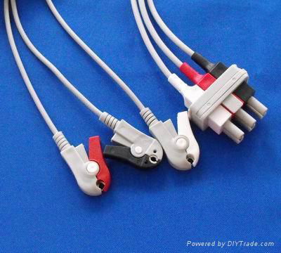 HP ECG cable and leadwires