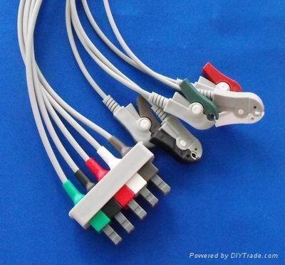 HP ECG cable and leadwires 2