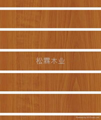 red cherry melamine mdf slatwall panel