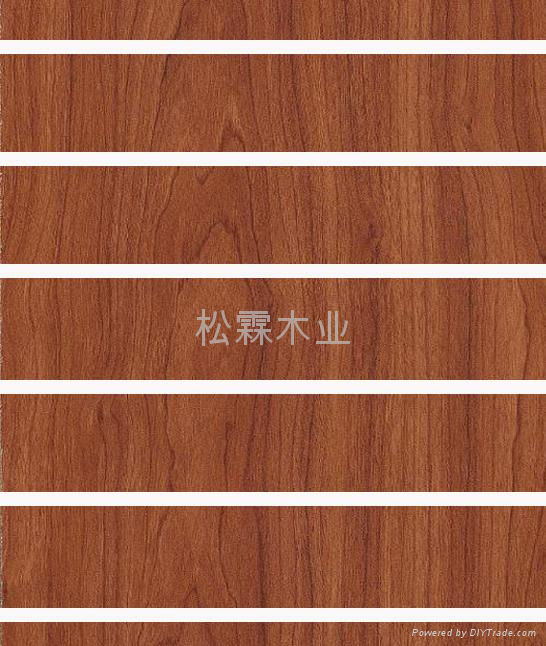 red cherry melamine mdf slatwall panel with aluminum insert 4