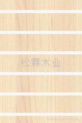 maple melamine slatwall mdf panel with aluminum insert