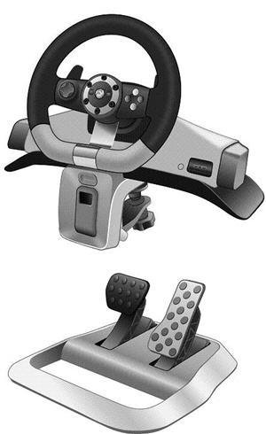 for video game xbox360 steering wheel 2