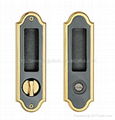 zinc alloy Sliding door-lock 4