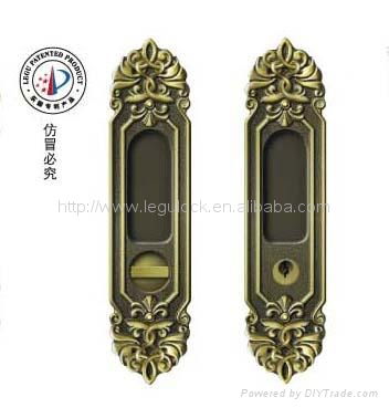 zinc alloy sliding Door Lock 2