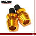 2xGolden color 22mm Motorbike handle bar end For Honda Yamaha Suzuki  1