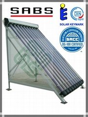 metal glass heat pipe MGV solar collector