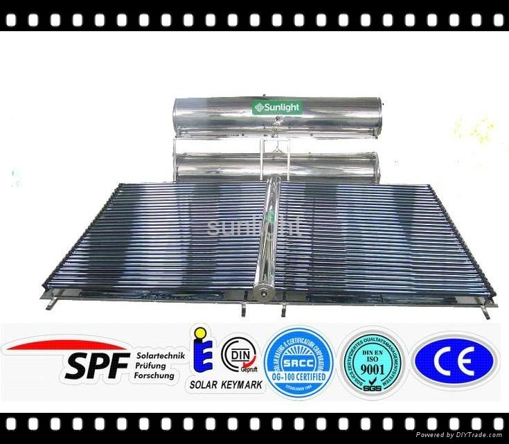 50 tubes non pressure solar collector SRCC approved for large project 2