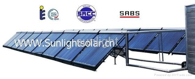 50 tubes non pressure solar collector SRCC approved for large project 3