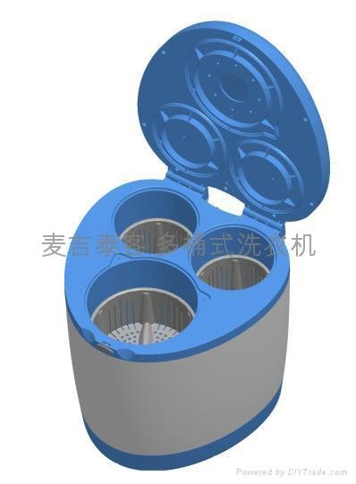 Mini multi-barrel washer 3
