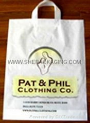 handle poly bags plastic handle bags die cut handle bags