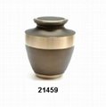 Lineas Rustic Bronze Brass Cremation Urn