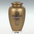 Celtic Cross Brass Cremation Urn