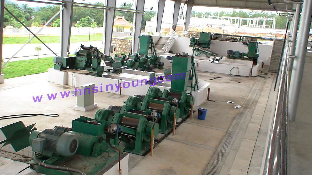 Creper  Natural Raw rubber primary processing machine 2