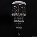 simple modern crystal ceiling light