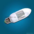 Candle lights light foam LED pointed E14 E27 66LED interface (or),