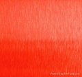 彩色不鏽鋼砂紋板（中國紅） 1