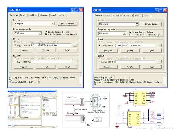 AVR JTAG ICE + AVR ISP 2in1 Programmer & Emulator V2.5 2