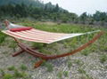 wooden hammock stand 1