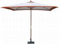 paint teak colour wooden umbrella 1