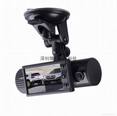 new two lens car black boxes wholesale X2000