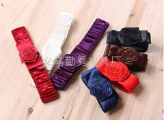 rivet inlay elastic belt waistband