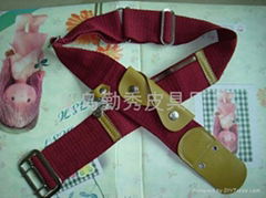 Muslim  zip decorate adjustable canvas belt