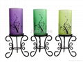 Glass candle holder 1