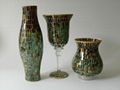 Mosaic candle holder and hurricane lamp 4